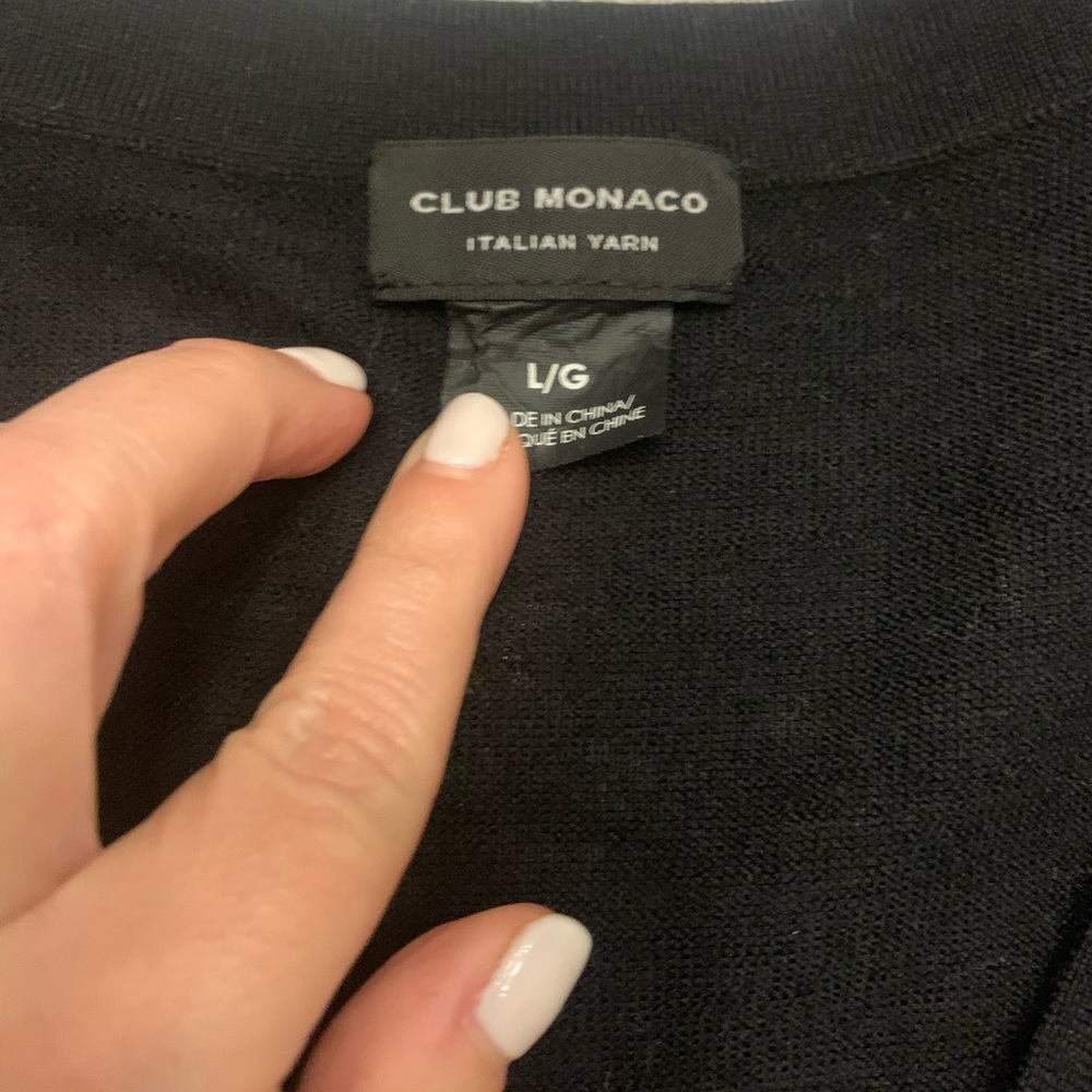 Club Monaco v neck wool sweater - Picture 2 of 9